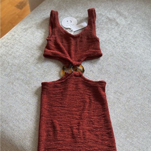 Hunza G Dresses & Skirts - Hunza G Rust Mini Pretty Woman Dress